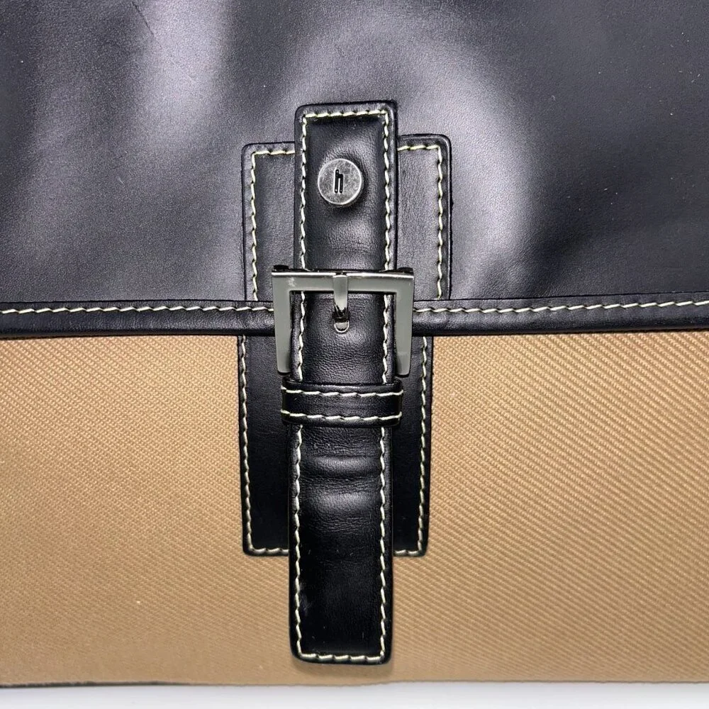 Hartmann Hudson Belting Leather and Nylon Carry-on Bag Travel Tote 16